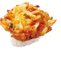 国産野菜と白えびのかき揚げ握り　　(富山県産白えび使用)　　　　　　　　100円（税込110円）