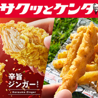 【手軽に楽しめる「サクッとケンタ」シリーズ第2弾】スパイシーな新作チキン登場　大好評のザクザクポテトも待望復活！「辛旨ジンガー」「カーネルクランチポテト」6月3日(水)から数量限定で発売