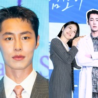 兵役中なのに会場に登場!? 俳優イ・ジェウク、主演ドラマ制作発表会に“等身大パネル”で参加