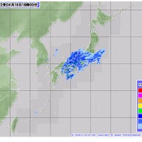 気象庁18時現在の雨雲レーダー