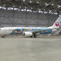 特別塗装機「JAL Jubilee Express」（C）Disney