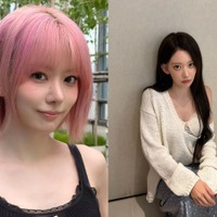 「思わず叫んだ」LE SSERAFIM・宮脇咲良、別人級の黒髪ロングにイメチェン！“女神ビジュ”で魅了