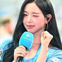 デカい…影山優佳を彷彿とさせる“パツパツ”ユニ姿、tripleSキム・チェヨンがマンC対Kリーグ選抜に登場