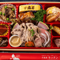 千成亭のオードブル(真俯瞰)