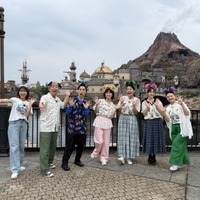 左から）松﨑涼佳アナウンサー、澤部佑、岩井勇気、神田愛花、横澤夏子、花澤香菜、島崎和歌子（c）フジテレビ