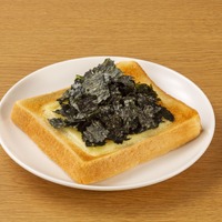 チーズトーストにK(黒い)N(海苔)B(ぶっかけ)
