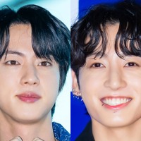 「おでこが半分だね」BTS・JIN&JUNG KOOK、“兄弟感”満載のお茶目ショットにほっこり