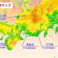 「第一回紅葉見頃予想2026」