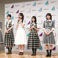 （左から）日向坂46・上村ひなの、櫻坂46・的野美青、乃木坂46・賀喜遥香、櫻坂46・森田ひかる、日向坂46・大野愛実、乃木坂46・池田瑛紗【撮影：平木昌宏】