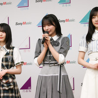 （左から）櫻坂46・森田ひかる、日向坂46・大野愛実、乃木坂46・池田瑛紗【撮影：平木昌宏】