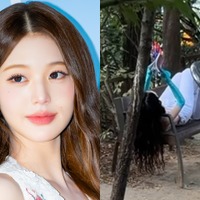 「え、何してるの」IVE・ウォニョンが公園に?!運動器具を使いこなす“予想外”の姿が話題 画像