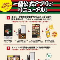 一蘭公式アプリリニューアル 概要