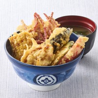 鮮やか ベジポテ天丼（みそ汁付）