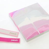 Peach Memorial Canvasとアップサイクルフライトタグ