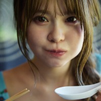 食事中のさくら
