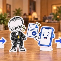 出張者の相談から、会社への第一報の下書きまで。送るのは出張者本人です（生成AIで作成したイメージ）