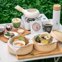 「茶園の彩り蒸籠と和洋茶尽くしプレート」¥2,200