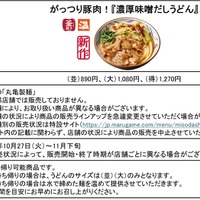 「濃厚味噌だしうどん」の商品概要