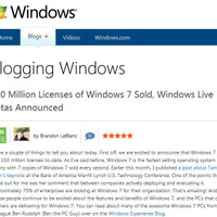 Windows 7のセールスが1億5千万ライセンスを突破 画像