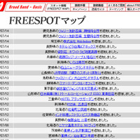 FREESPOT追加情報