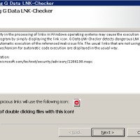 「G Data LNK Checker」インストール画面