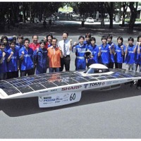 シャープ製太陽電池を搭載した東海大学チームのソーラーカー、南ア共和国のレースに参戦 画像
