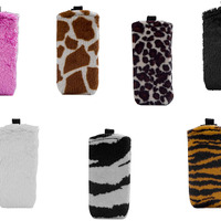 SportSuit Safari nano。左上段から、Flamingo（フラミンゴ）、Giraffe（キリン）、Leopard（ヒョウ）、Panther（黒ヒョウ）。左下段から、PolarBear（白クマ）、Zebra（シマウマ）、Tiger（タイガー）