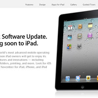 11月提供予定のiPad対応版「iOS 4.2」のページ