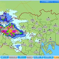 東京で大雨、一部で「猛烈な雨」も……現在の降雨状況をチェック 画像