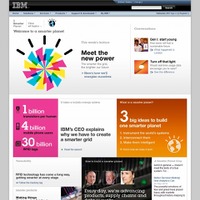 IBM「Smarter Planet」サイト（画像）