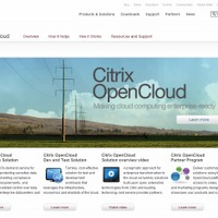 「Citrix OpenCloudプラットフォーム」紹介サイト（画像）