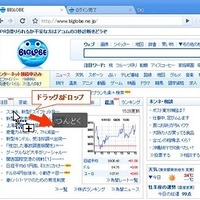 Chromeでのドラッグ＆ドロップ操作