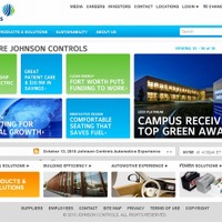Johnson Controls Inc.サイト（画像）