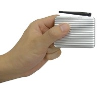 iPad/iPhone/iPod touchに特化した手のひらサイズの無線LANルータ 画像