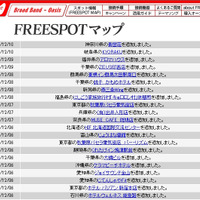 FREESPOT追加情報