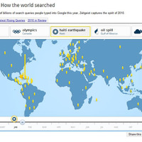 米グーグル、世界の2010年急上昇検索ランキング 画像