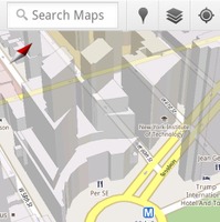 Googleマップを3Dで表示、米Googleが「Google Maps 5.0」発表 画像