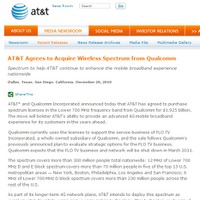 米AT＆T、Qualcommの無線周波数帯を19億2500万ドルで取得 画像