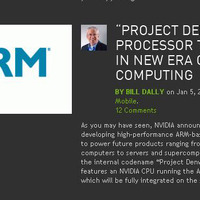 【CES 2011】NVIDIA、「Project Denver」としてARMベースのCPU開発を表明 画像