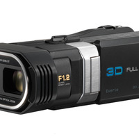 日本ビクター、ダブルレンズでフルHDの3D動画を撮影可能な「GS-TD1」 画像