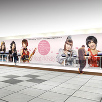 日本HP、AKB48のCM衣装を新宿駅に展示