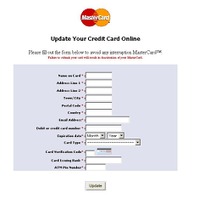 MasterCardを騙るフィッシングサイト（画像）