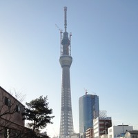 東京スカイツリー、建設目標の634メートルに到達 画像