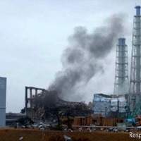 福島第一原子力発電所3号機 21日16時10分、東京電力撮影