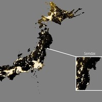 NOAA（アメリカ海洋大気圏局） が宇宙から撮影した夜間の日本列島