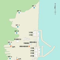福島第一原子力発電所構内での計測地点