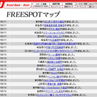 FREESPOT追加情報