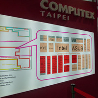 IntelとAsusの存在感が大きい場内マップ