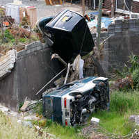 東日本大震災発生から3か月。宮城県南三陸町付近