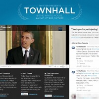 「Townhall ＠ The White House」サイト（画像）